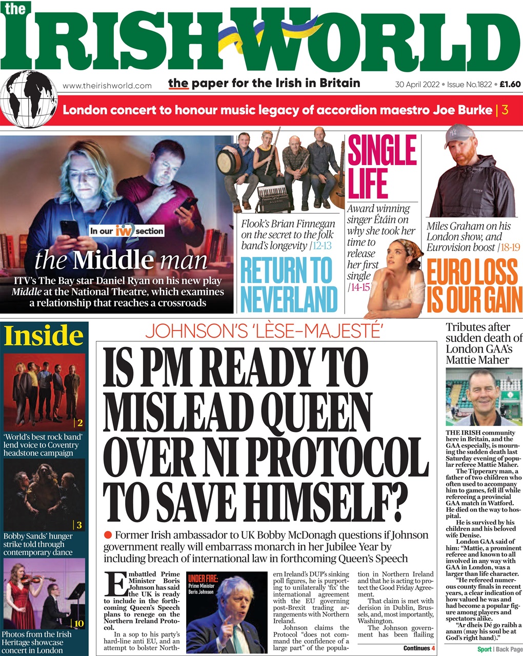 Irish World Preview Pages