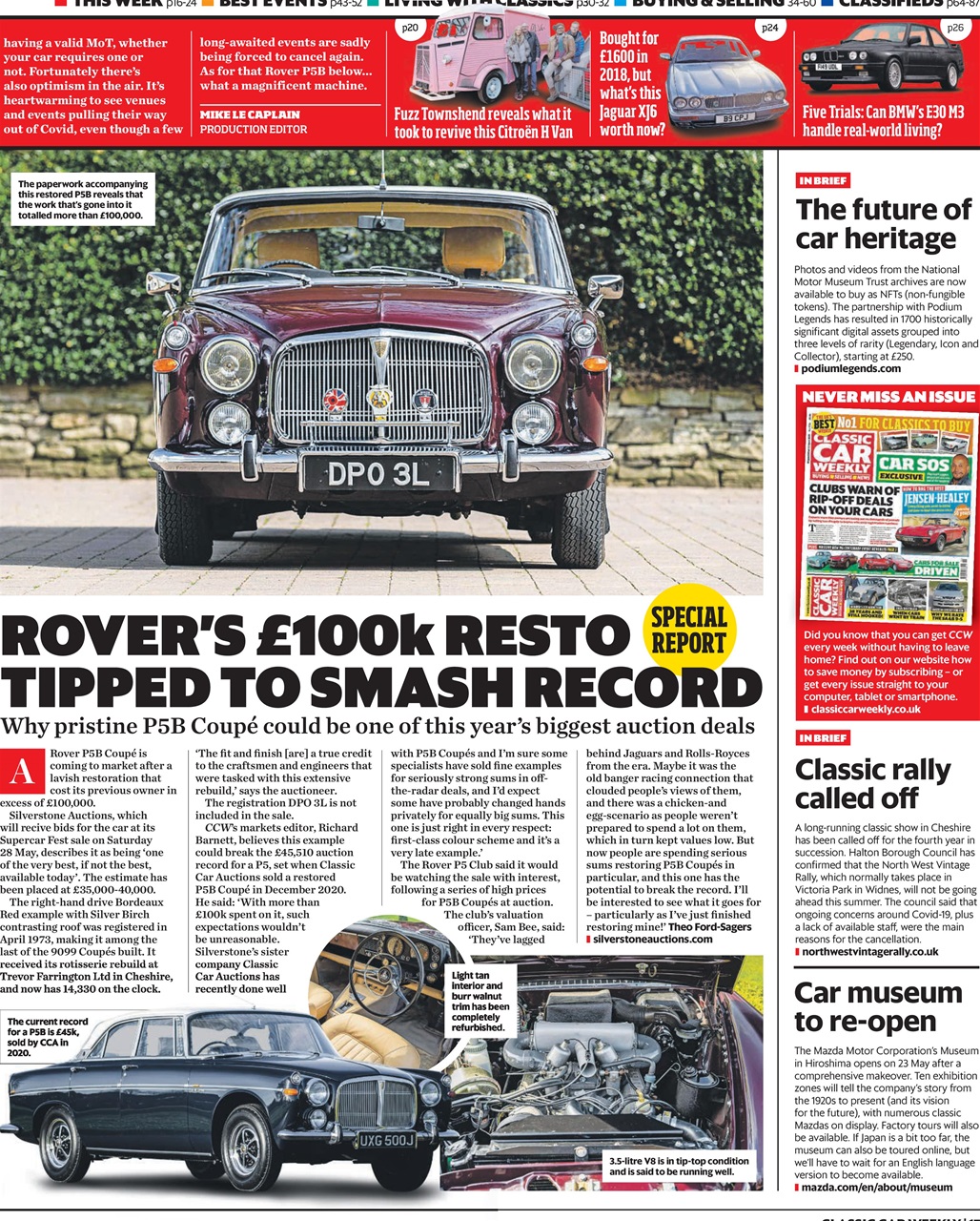 Classic Car Weekly Preview Pages