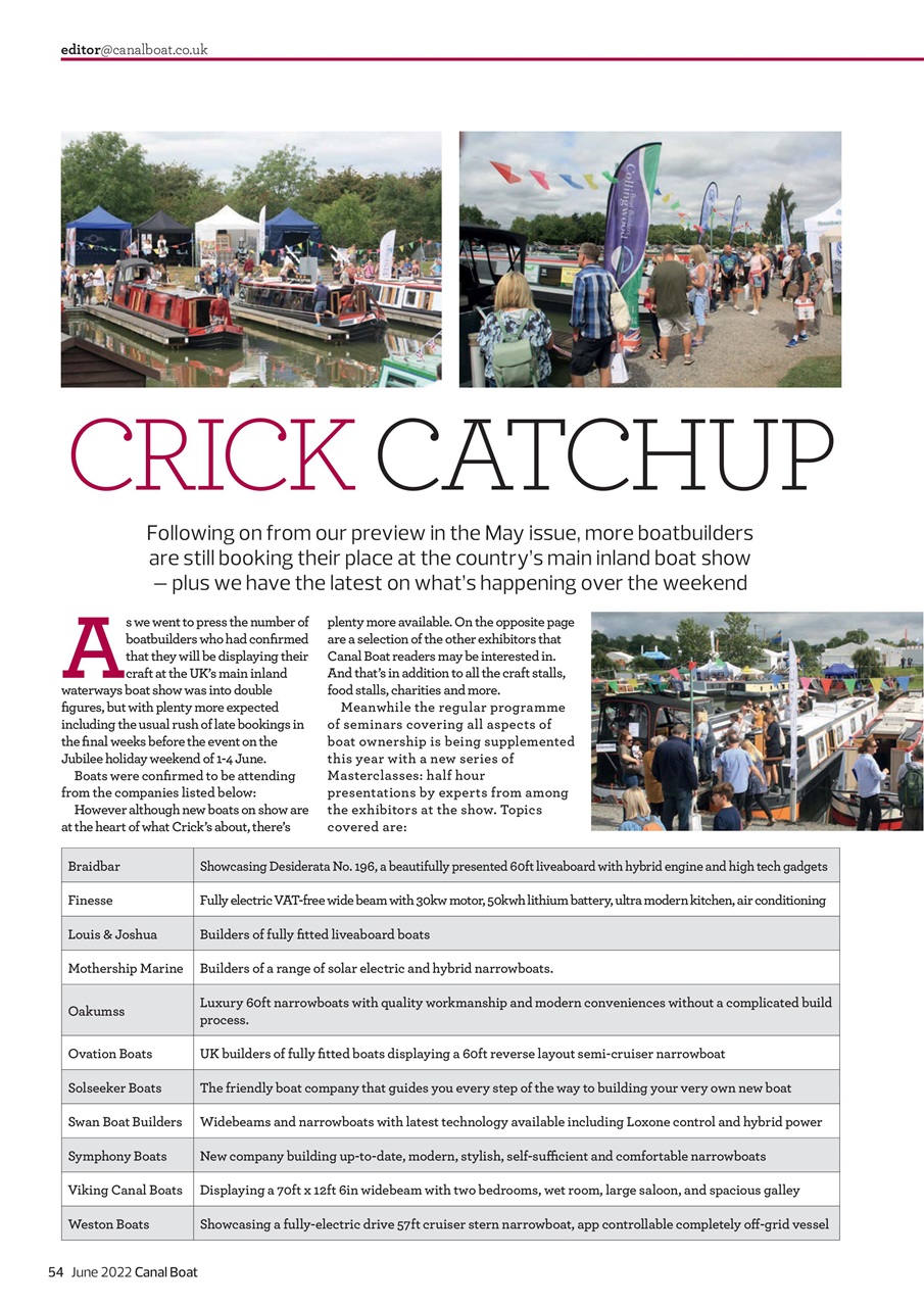 Canal Boat Preview Pages