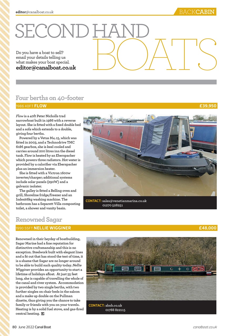 Canal Boat Preview Pages