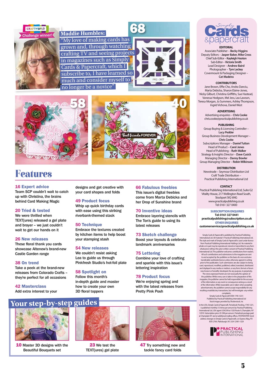Simply Cards & Papercraft Preview Pages