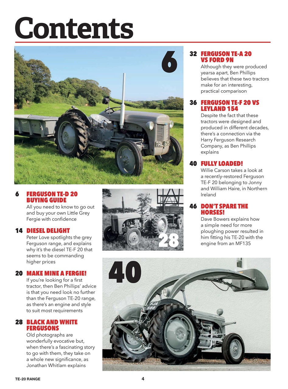 Ferguson & MF Tractor Collection Preview Pages