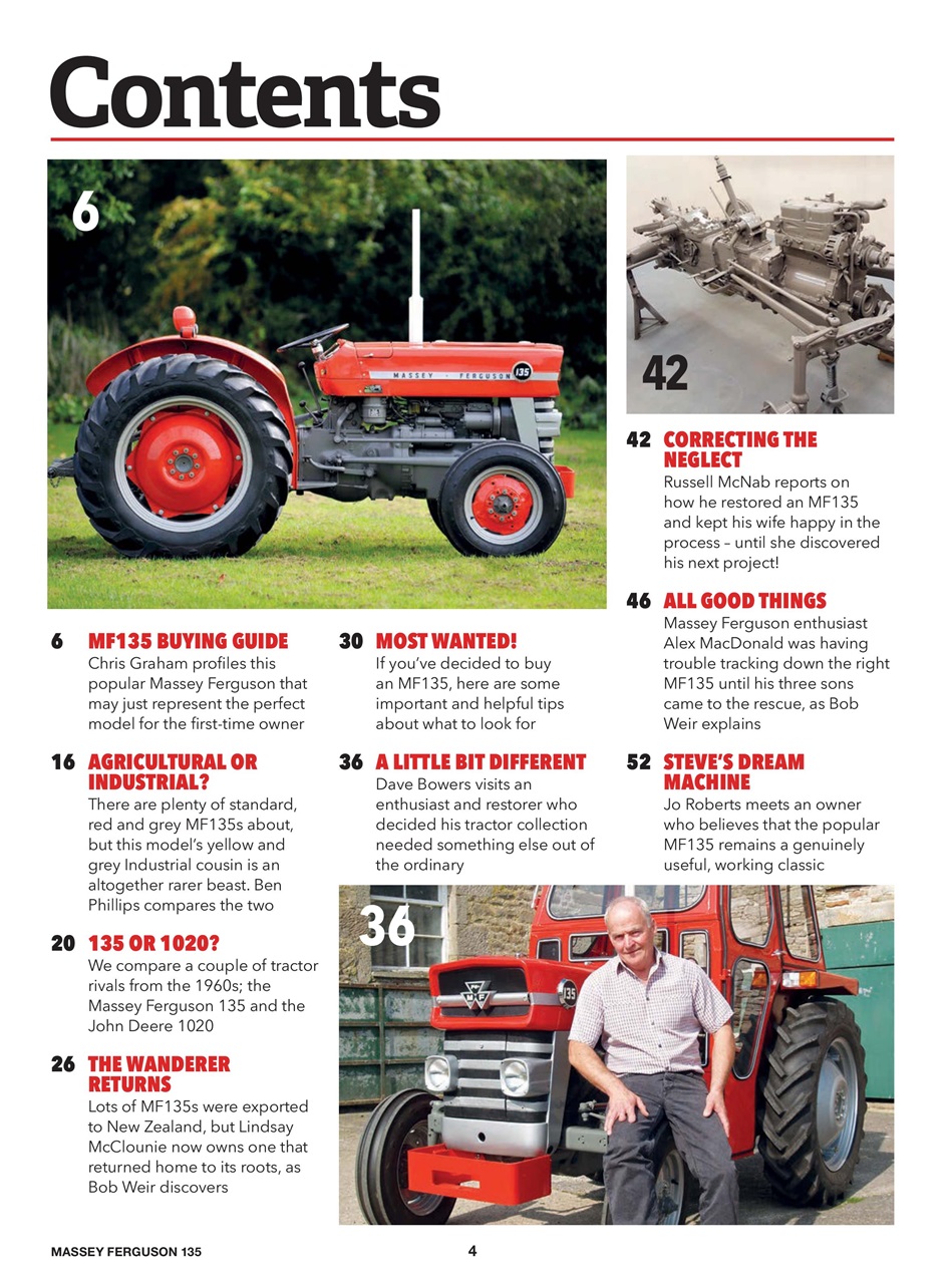Ferguson & MF Tractor Collection Preview Pages