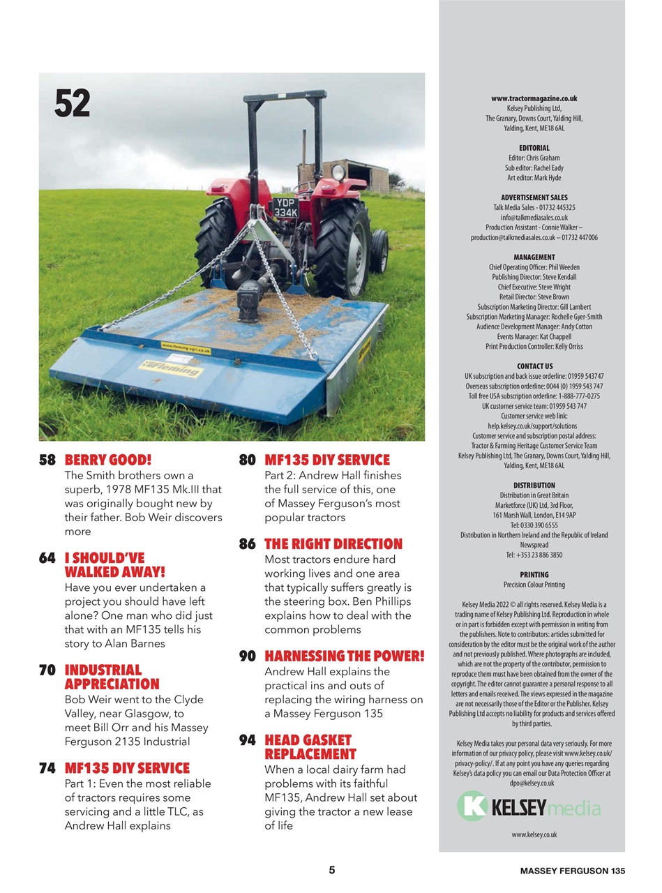 Ferguson & MF Tractor Collection Preview Pages