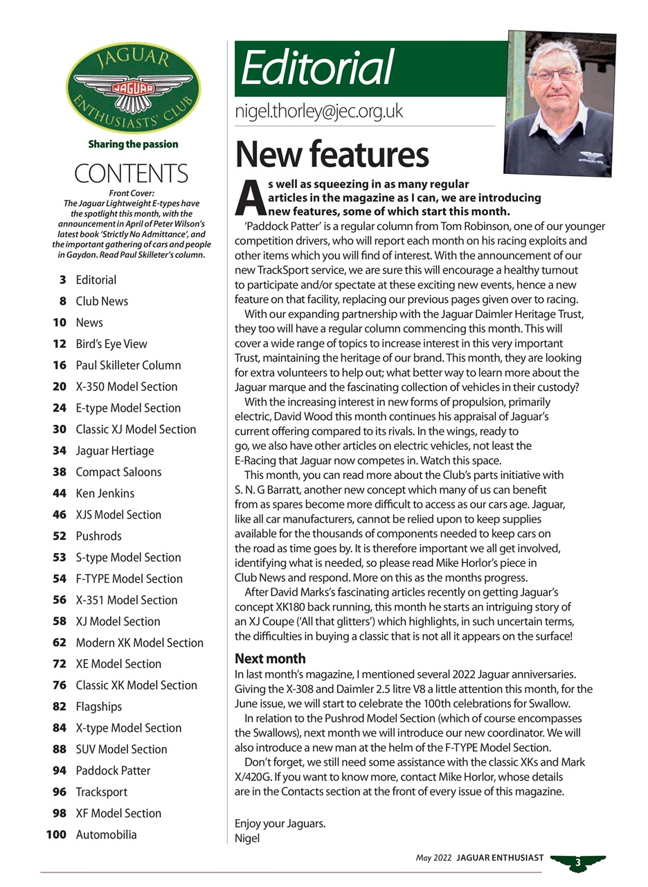 Jaguar Enthusiast Preview Pages