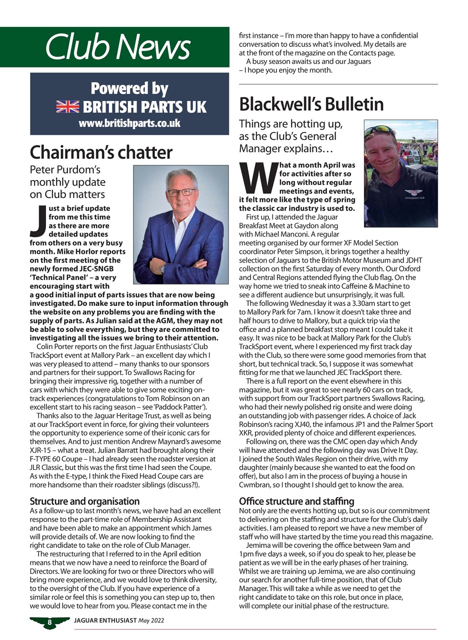 Jaguar Enthusiast Preview Pages