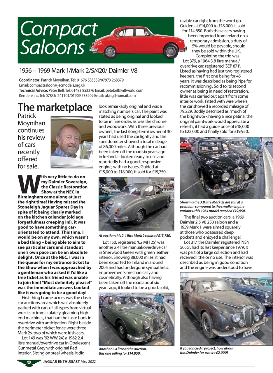 Jaguar Enthusiast Preview Pages
