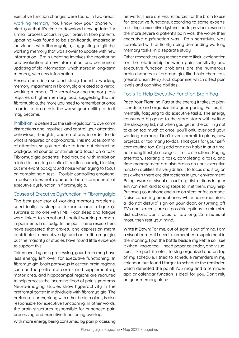 Fibromyalgia Magazine Preview Pages