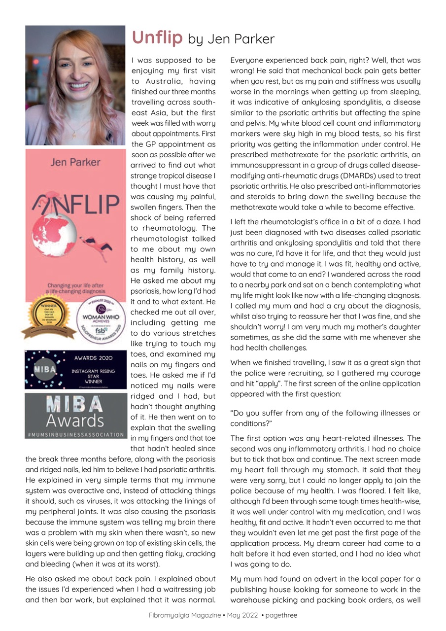 Fibromyalgia Magazine Preview Pages