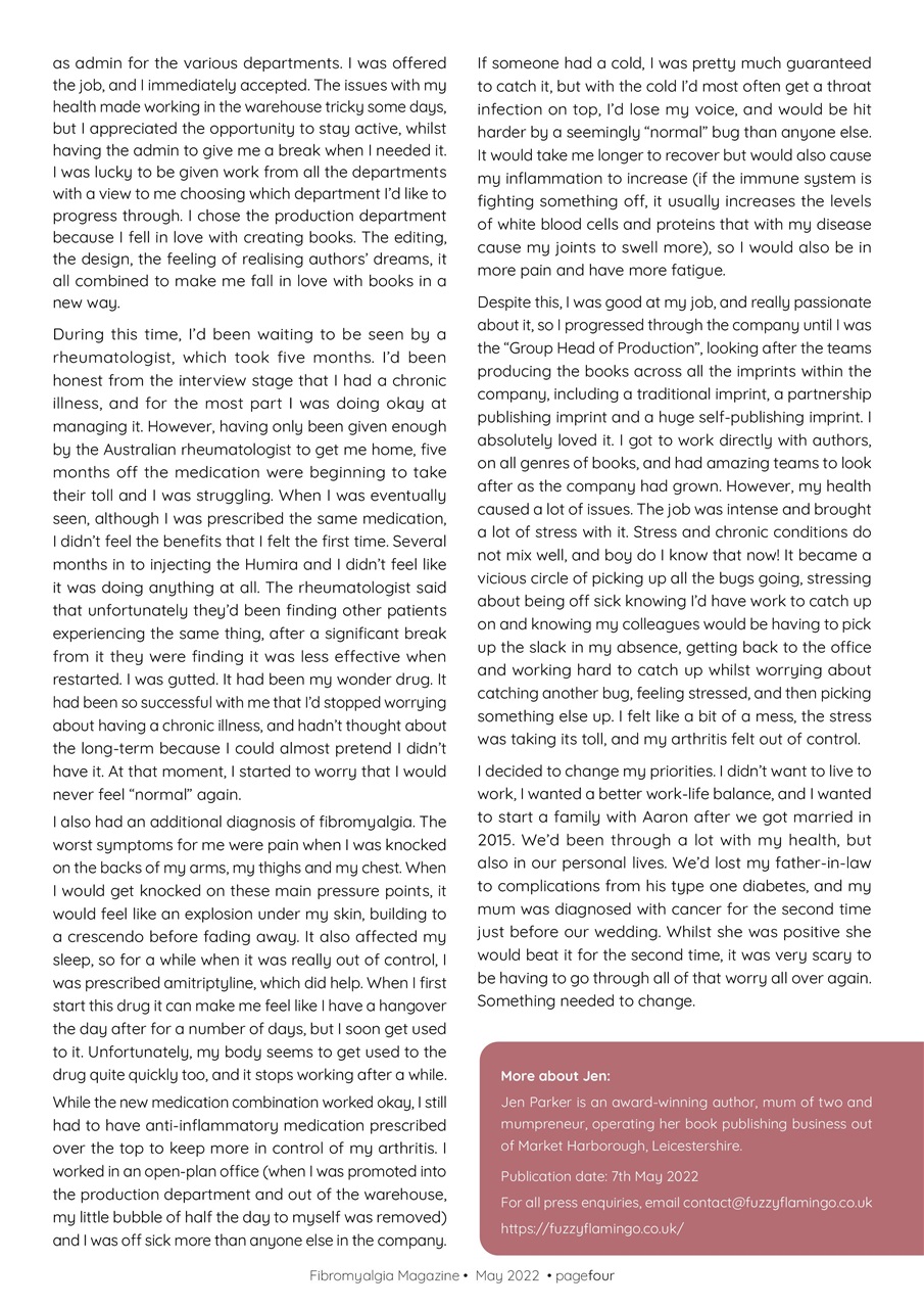 Fibromyalgia Magazine Preview Pages