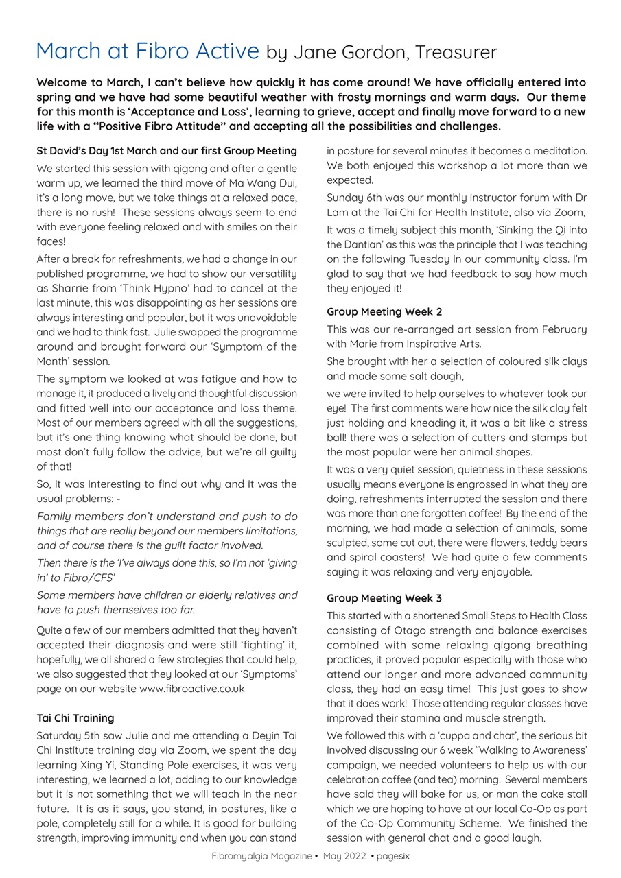 Fibromyalgia Magazine Preview Pages