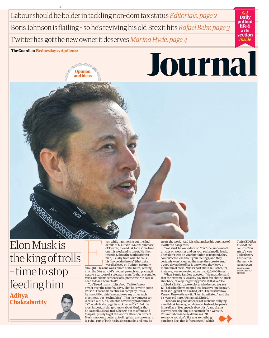 The Guardian Newspaper Preview Pages