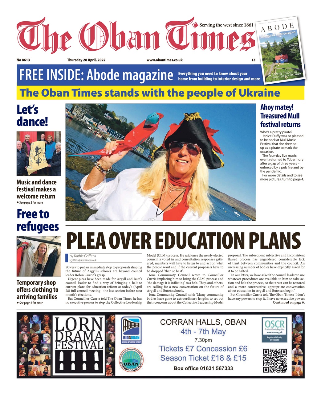 The Oban Times & Lochaber Times Preview Pages