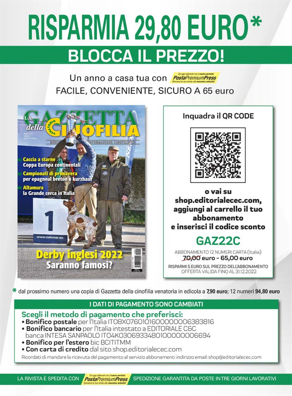 La Gazzetta Della Cinofilia Venatoria Preview Pages