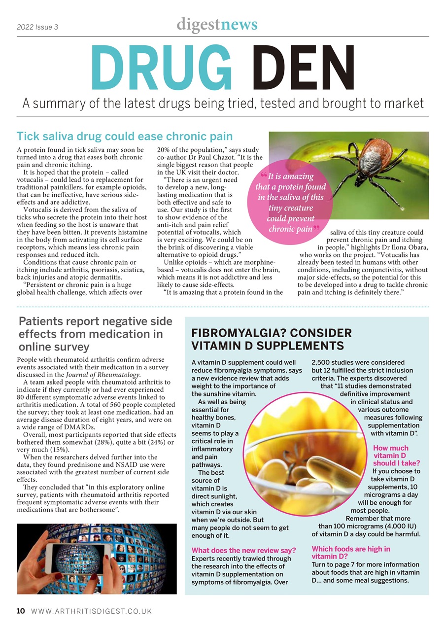 Arthritis Digest Preview Pages