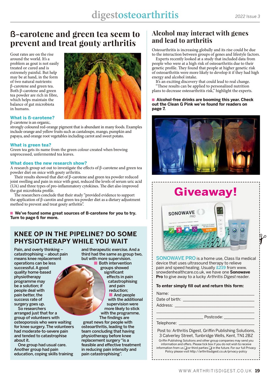 Arthritis Digest Preview Pages
