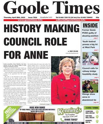 Goole Times issue Thursday, April 28th