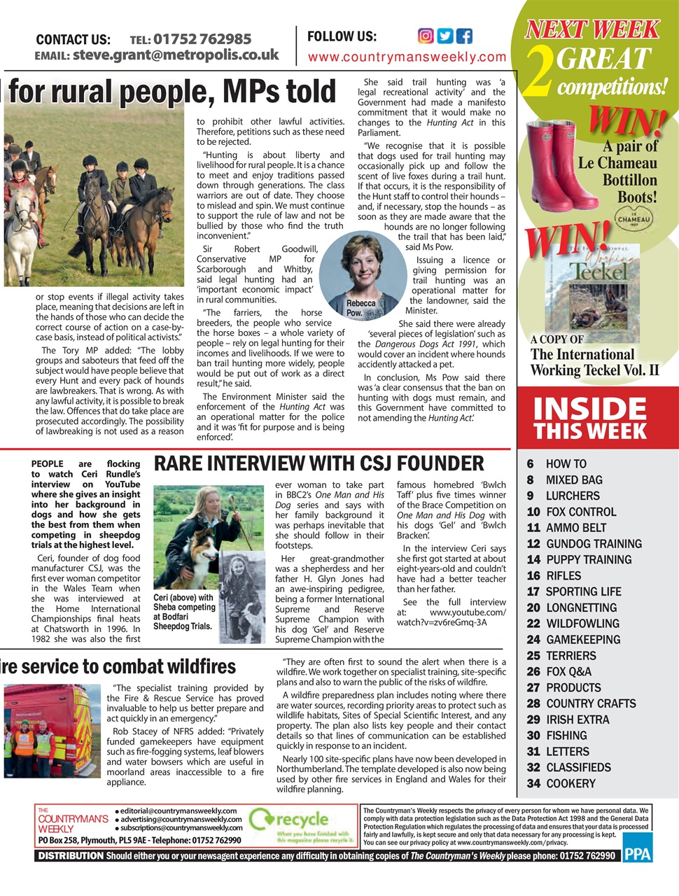 Countryman's Weekly Preview Pages
