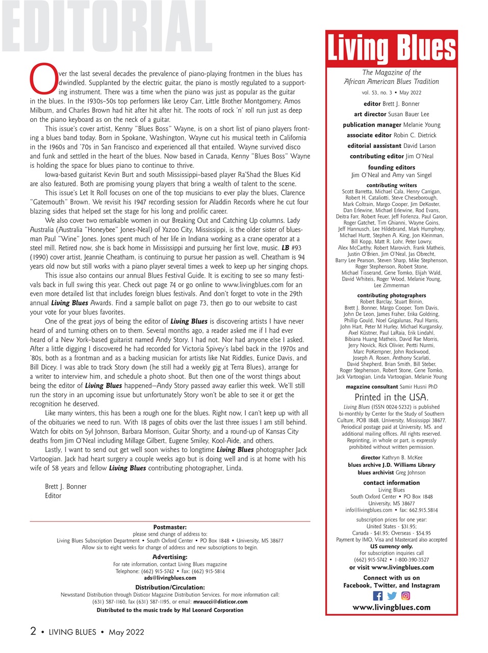 Living Blues Preview Pages