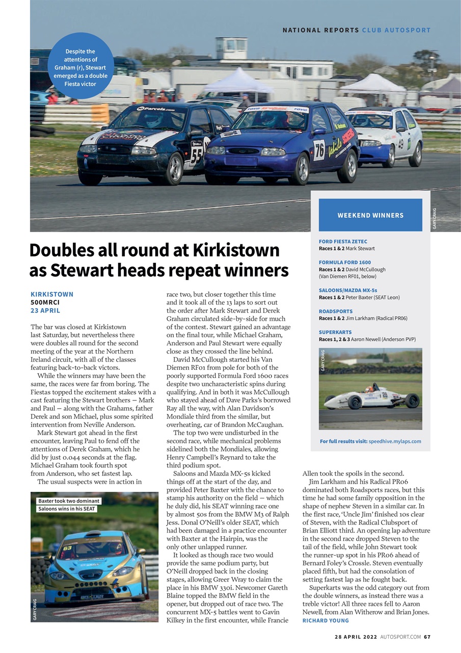 Autosport Preview Pages