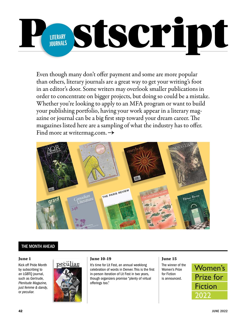 The Writer Preview Pages