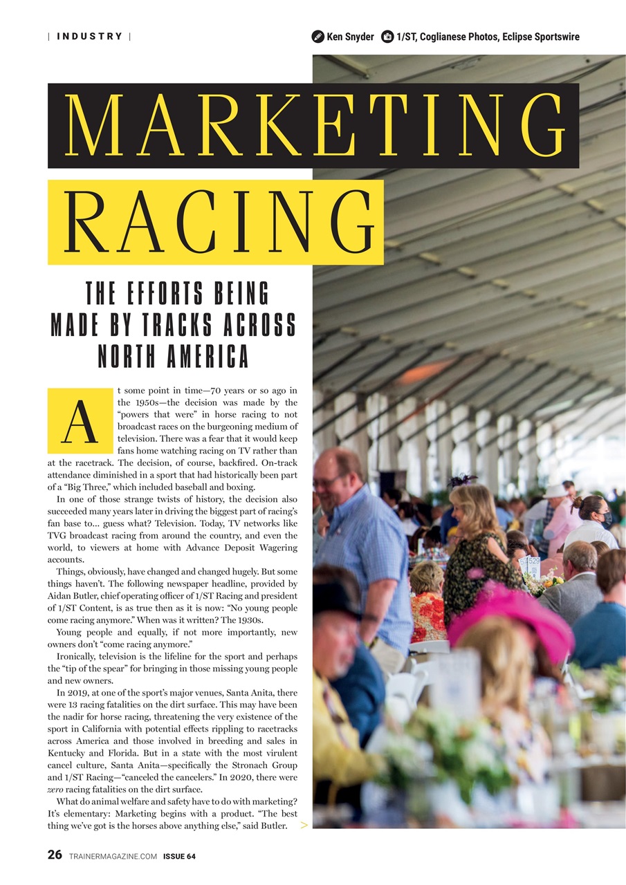 North American Trainer Magazine - horse racing Preview Pages
