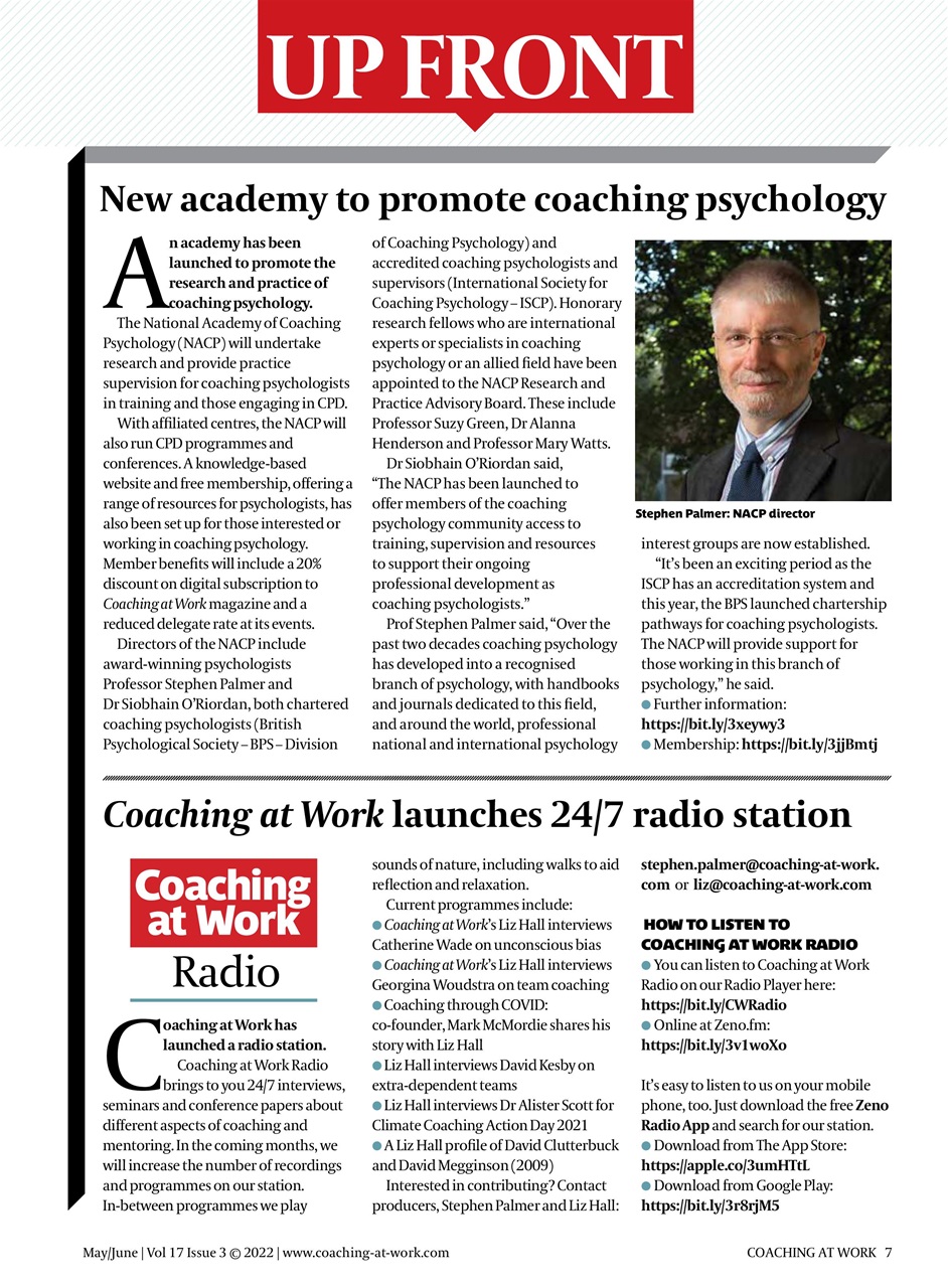 Coaching at Work Preview Pages