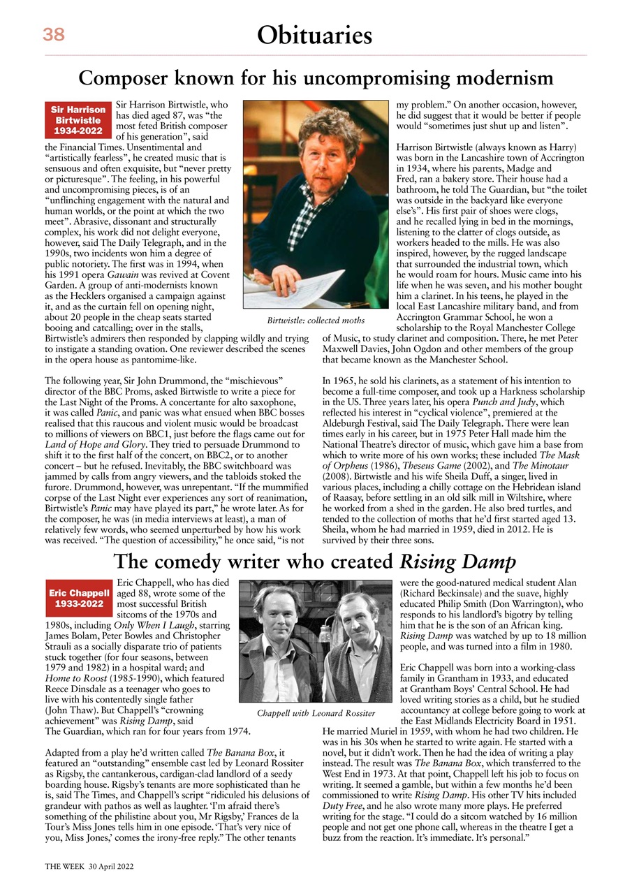 The Week Preview Pages
