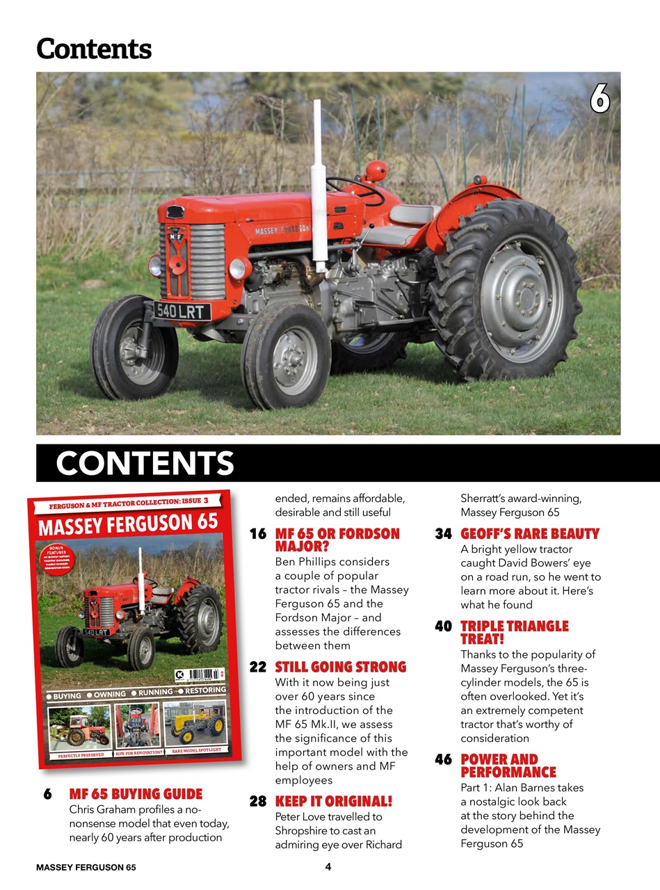 Ferguson & MF Tractor Collection Preview Pages