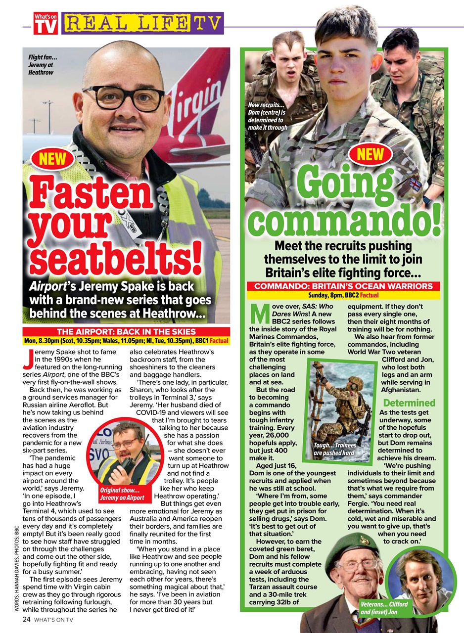 What's on TV Preview Pages