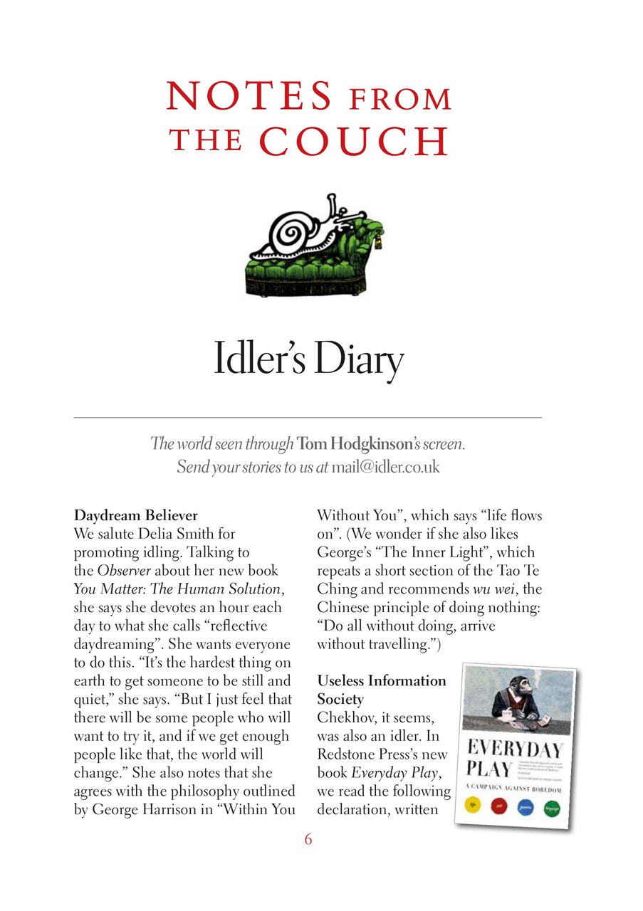 The Idler Magazine Preview Pages