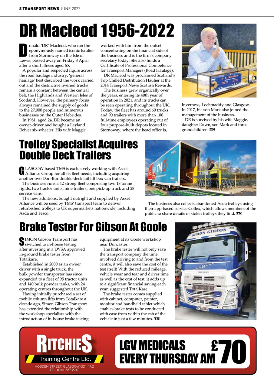 Transport News Preview Pages