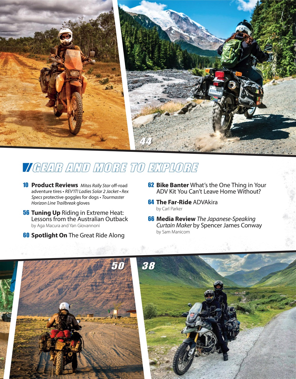 Adventure Motorcycle Preview Pages