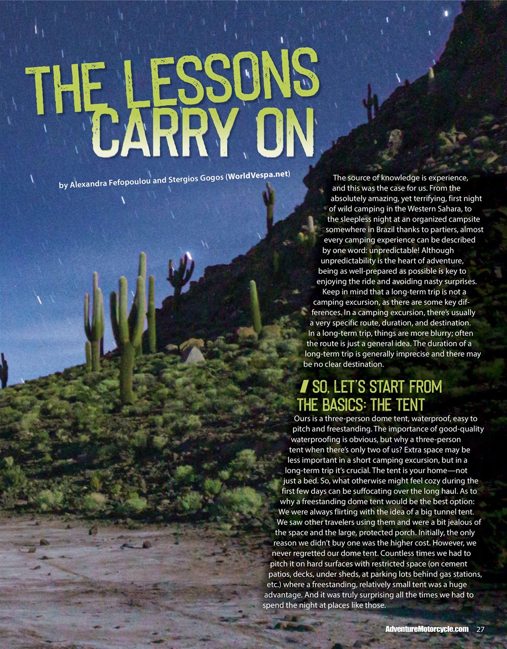 Adventure Motorcycle Preview Pages