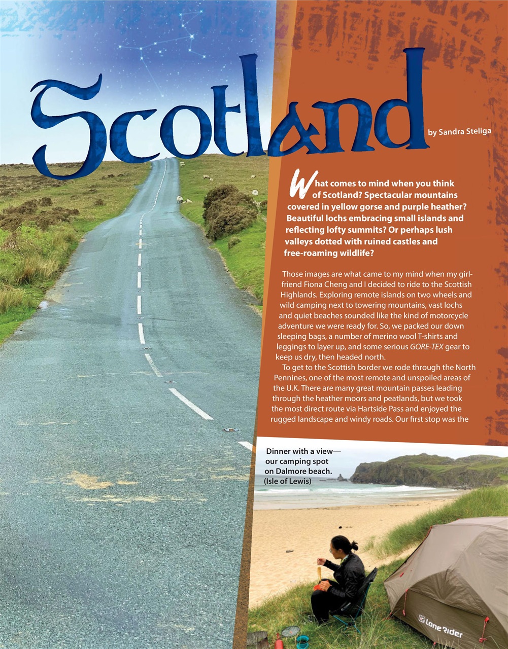 Adventure Motorcycle Preview Pages