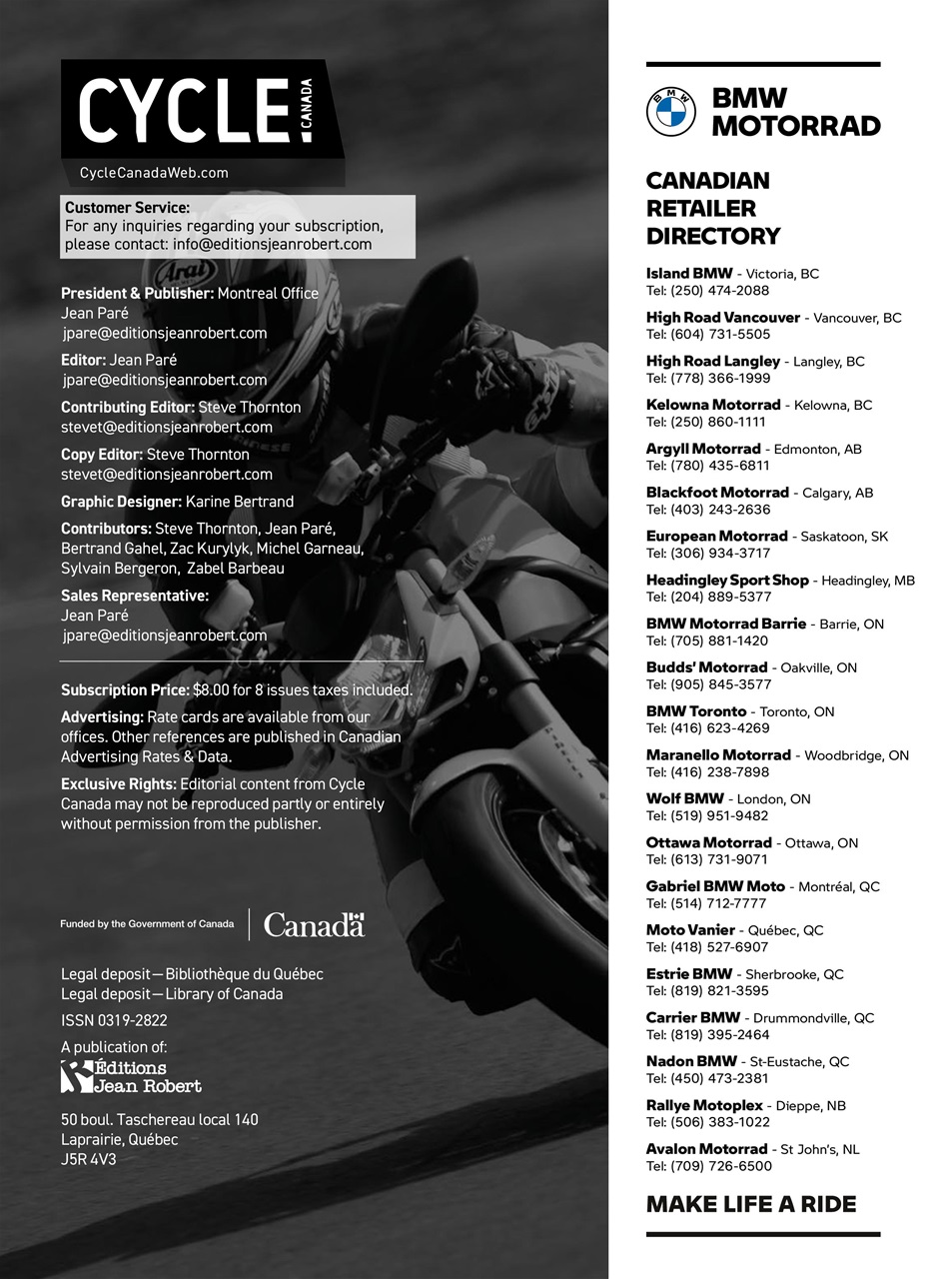 Cycle Canada Preview Pages