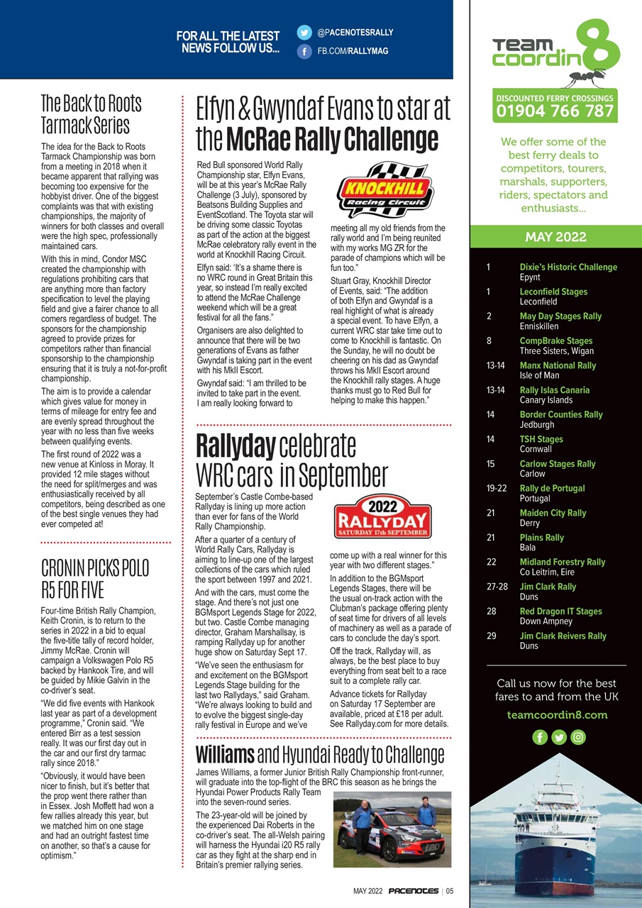 Pacenotes Rally magazine Preview Pages