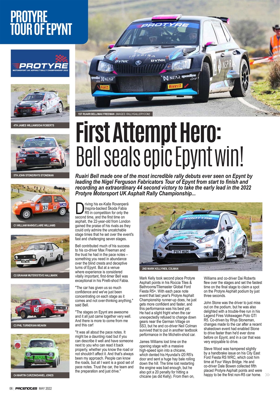 Pacenotes Rally magazine Preview Pages