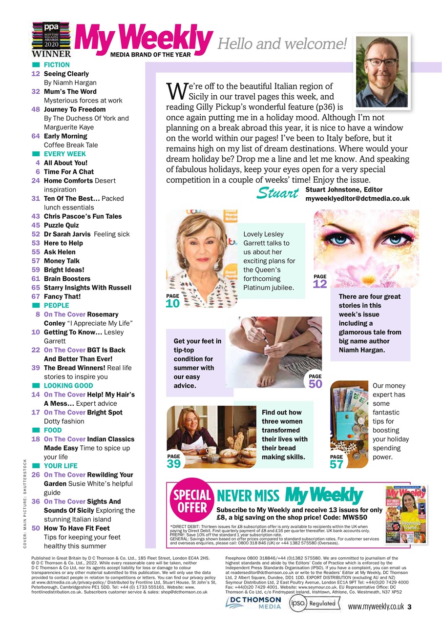 My Weekly Preview Pages