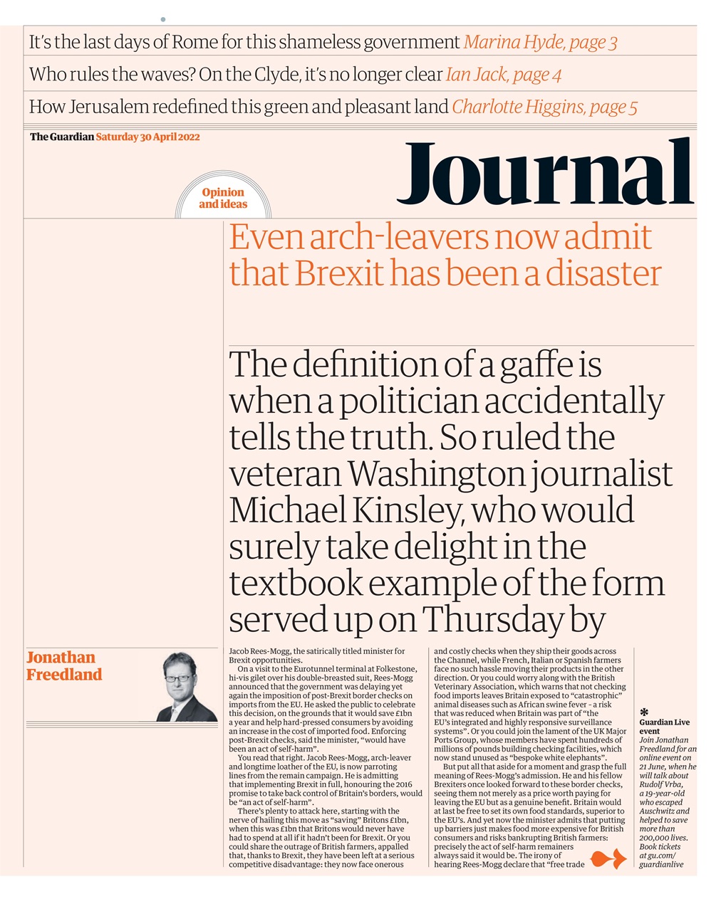 The Guardian Newspaper Preview Pages