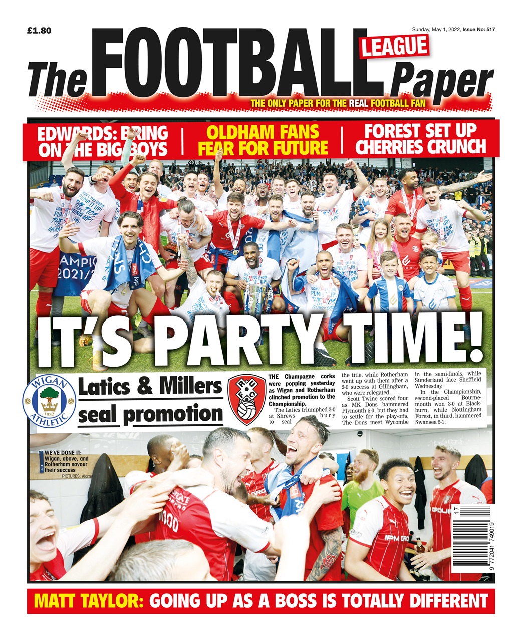 The Football League Paper Preview Pages