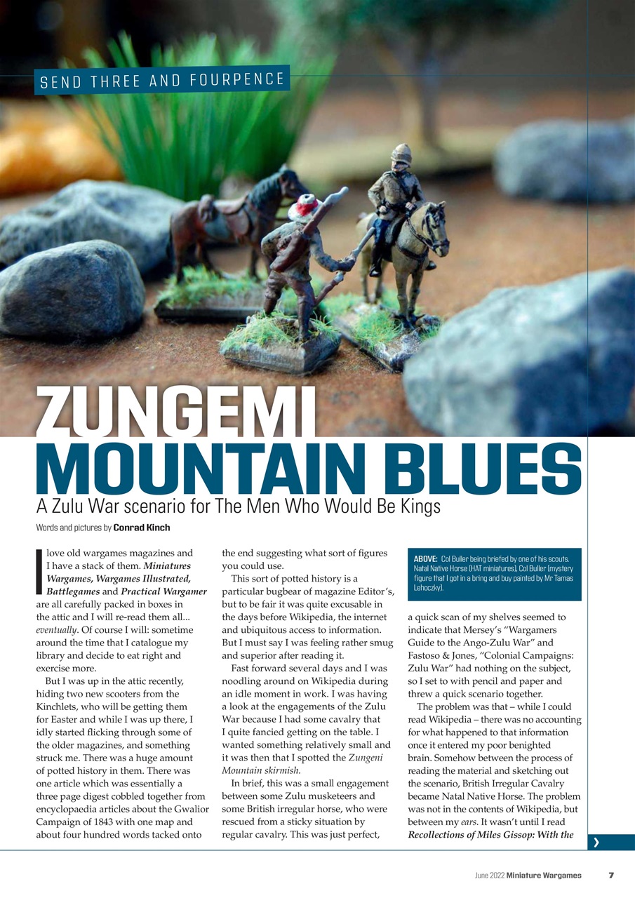 Miniature Wargames Preview Pages