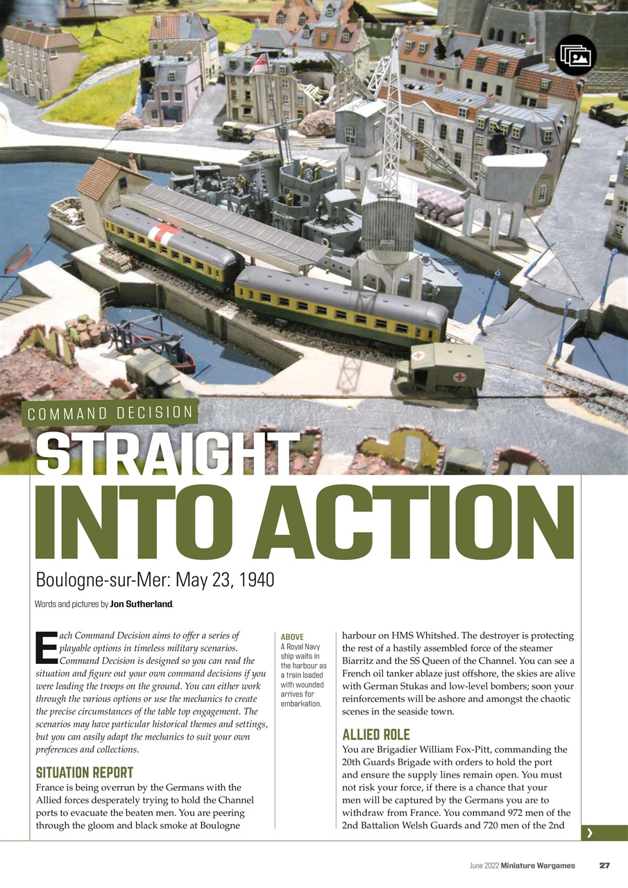 Miniature Wargames Preview Pages