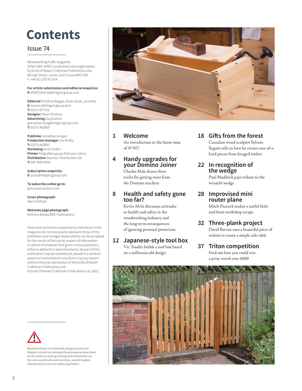 Woodworking Crafts Magazine Preview Pages