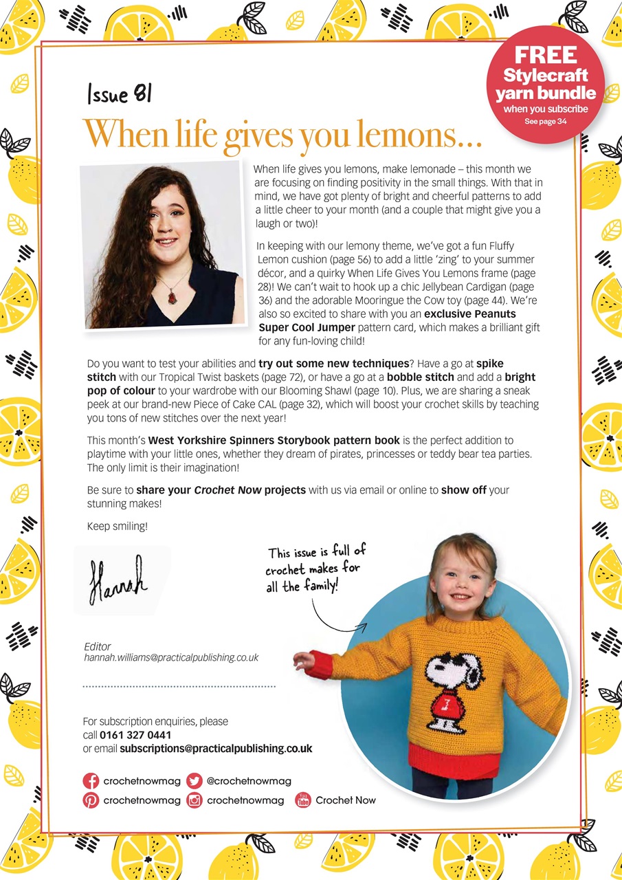 Crochet Now Magazine Preview Pages