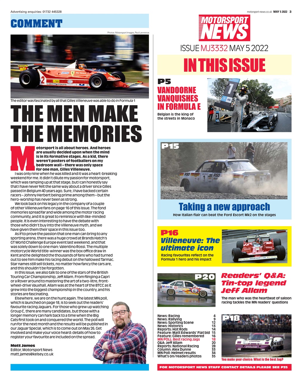 Motorsport News Preview Pages