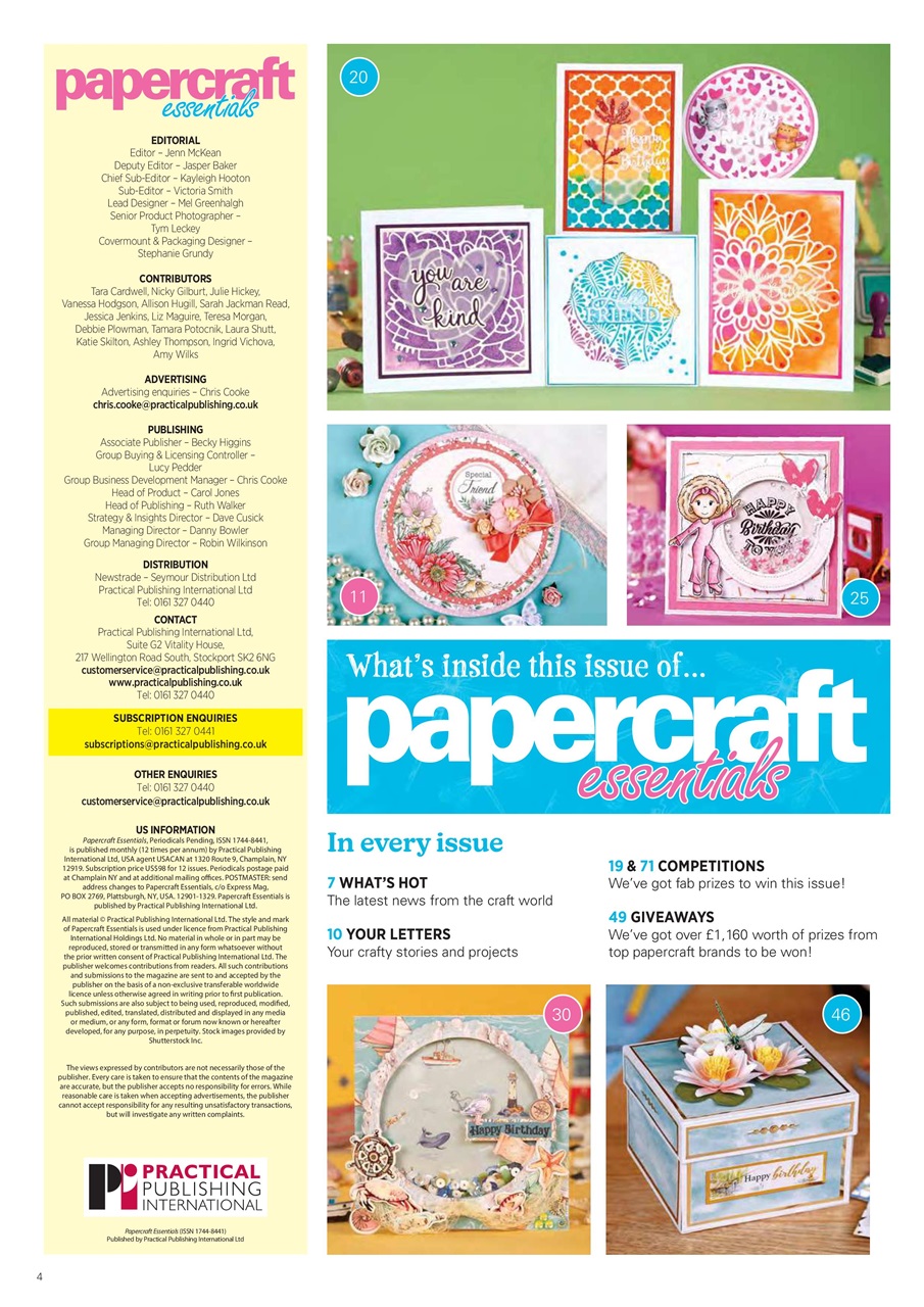Papercraft Essentials Preview Pages