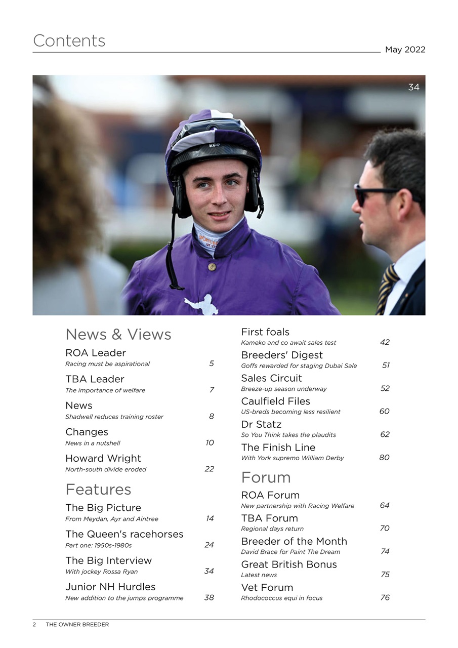 The Owner Breeder Preview Pages