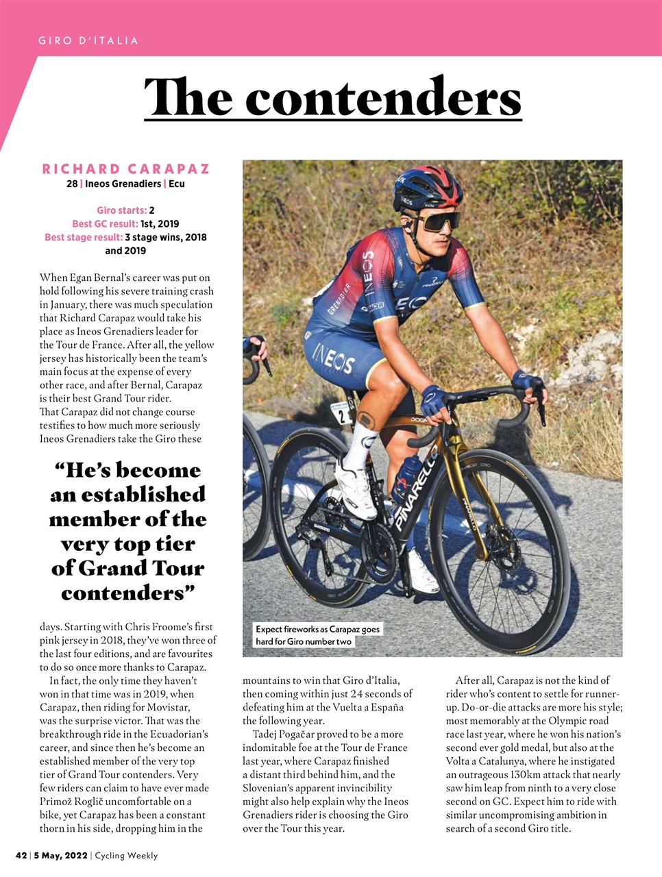 Cycling Weekly Preview Pages