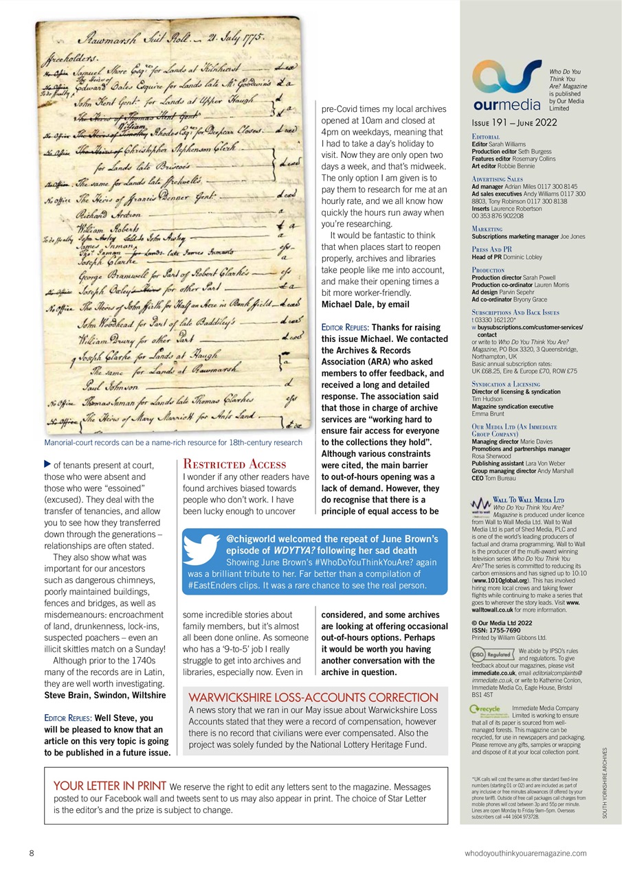 Who Do You Think You Are? Preview Pages